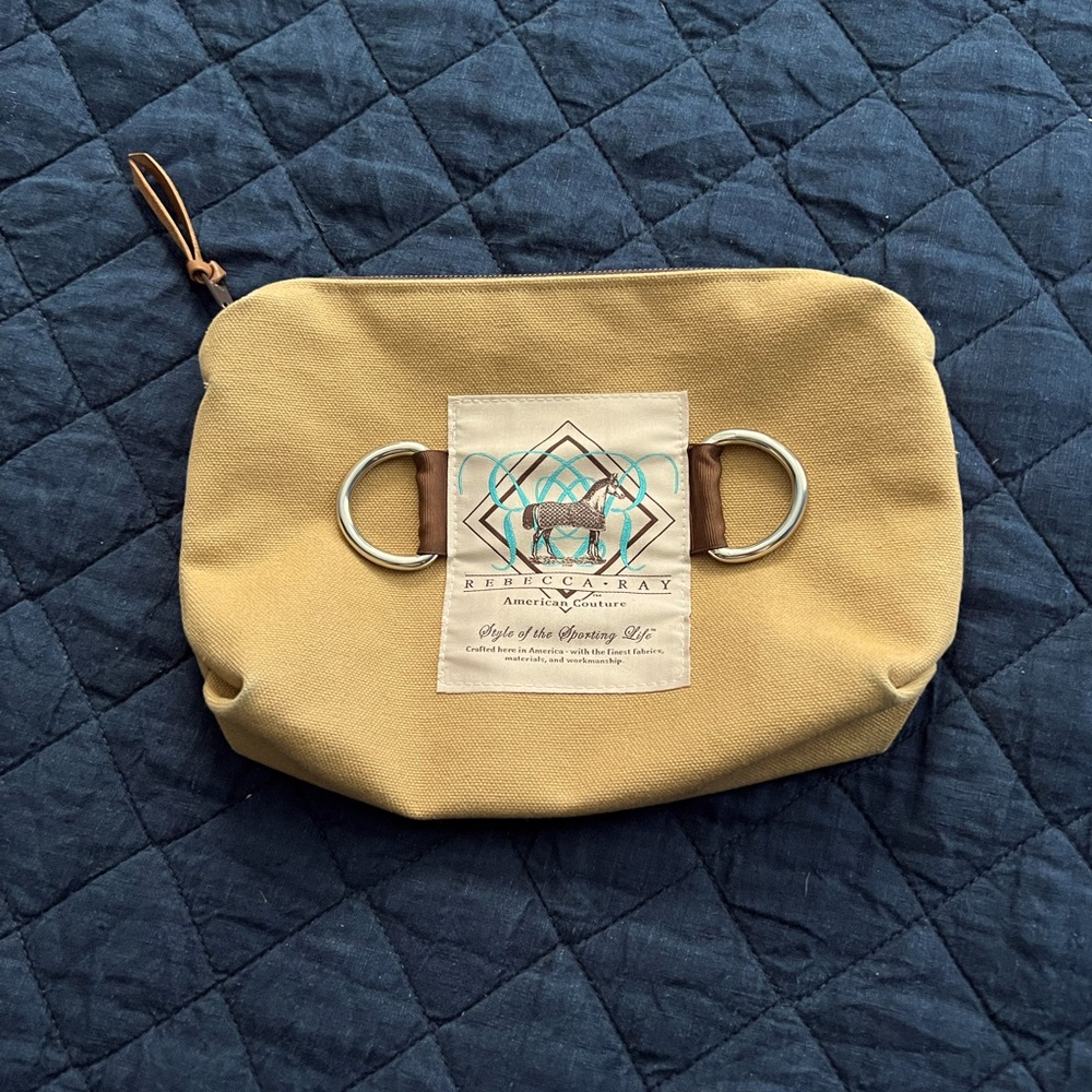 Rebecca Ray Equestrian cosmetic bag